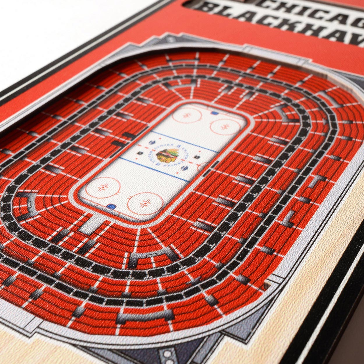 Chicago Blackhawks 3D Stadium NHL Banner