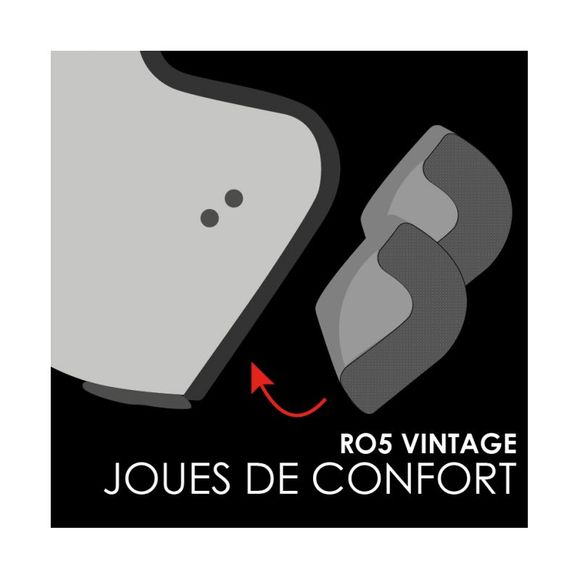 ROOF KIT VINTAGE Cheek Pads - BlackRef: RO0191