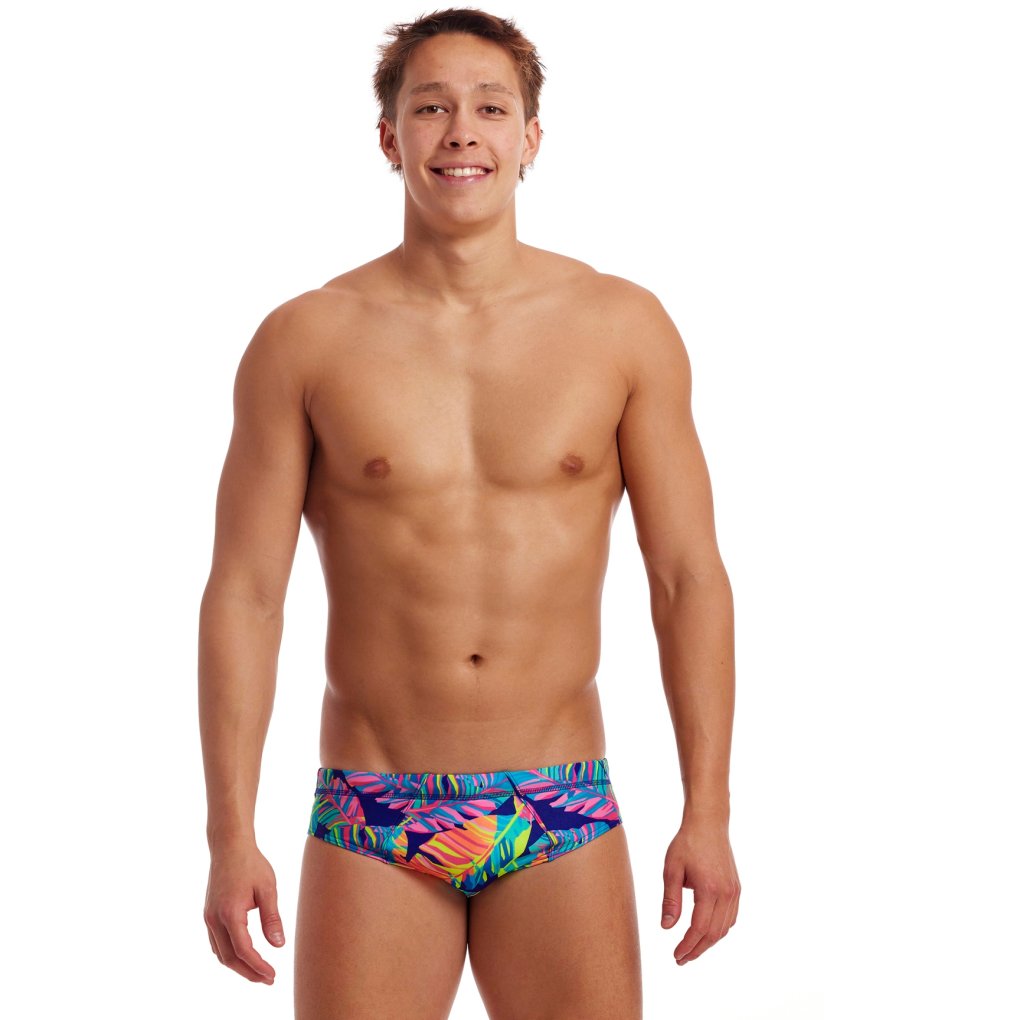 Funky Trunks Seamed Eco Swim Briefs Men - Leaving Today