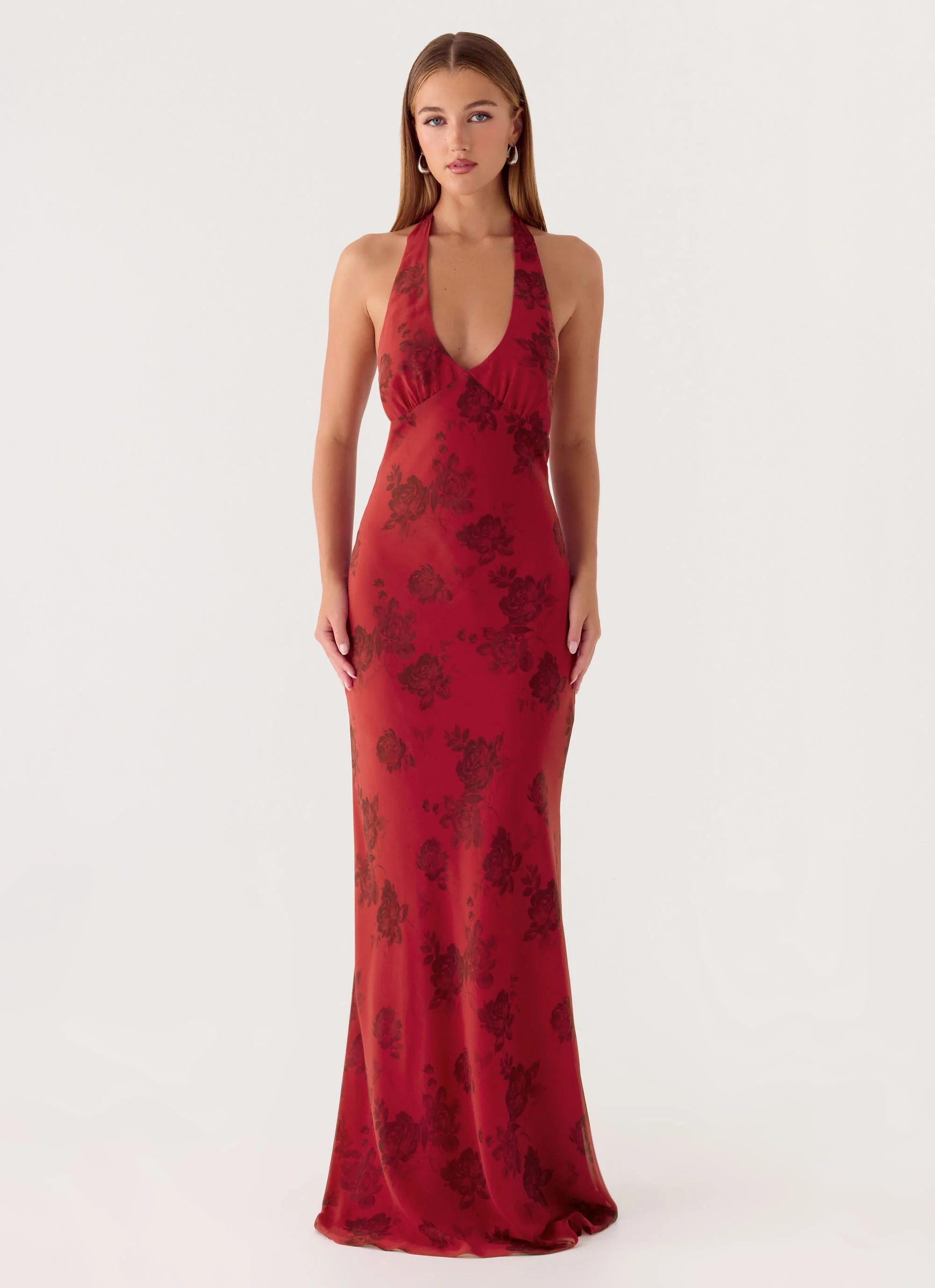 Freja Maxi Dress - Cherry Rose