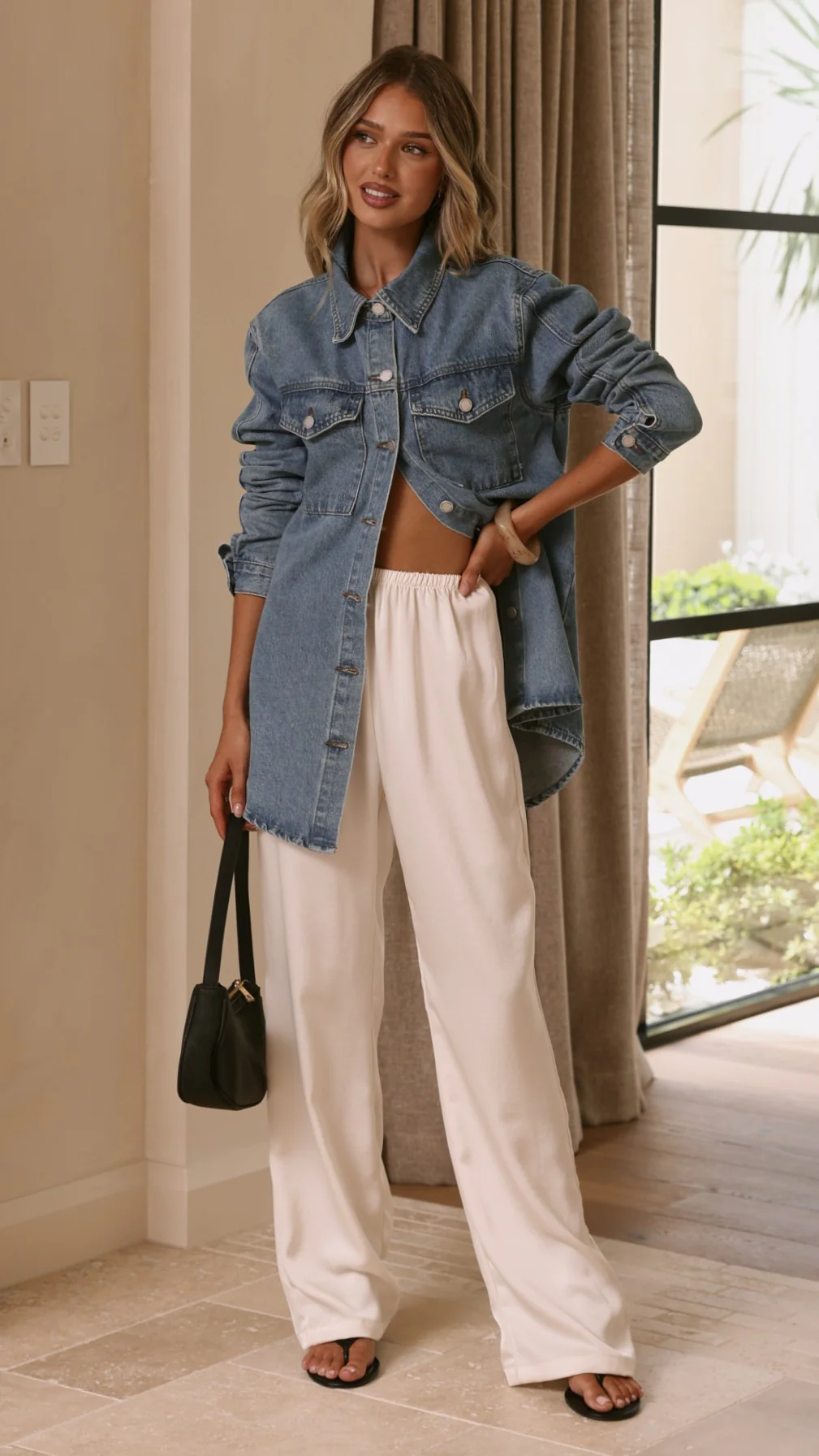 Yvella Denim Jacket - Mid Blue