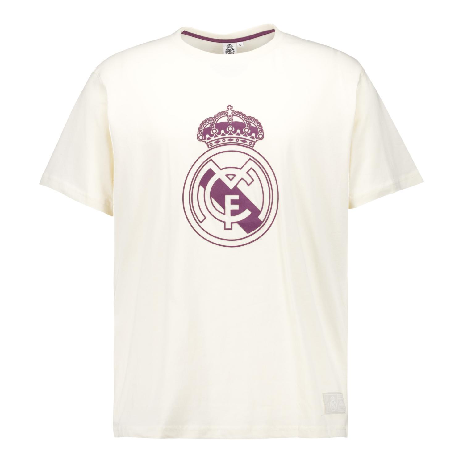 Mens Color Crest T-Shirt Off White Real Madrid