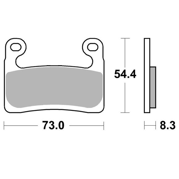 SBS 960HS Sinter Sintered Metal front brake padsRef: SBS6028 / 960070