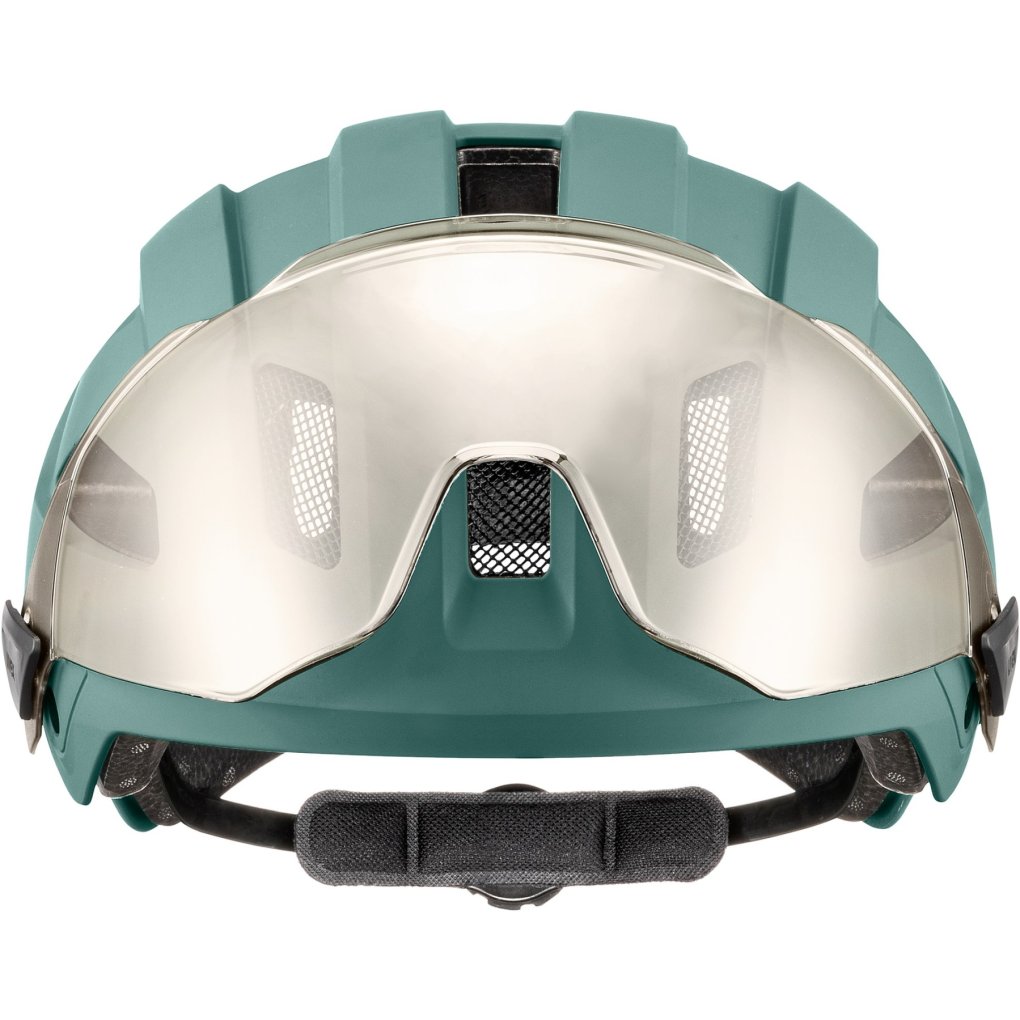 Uvex stride visor MIPS Bike Helmet - sage green matt/ltm. silver