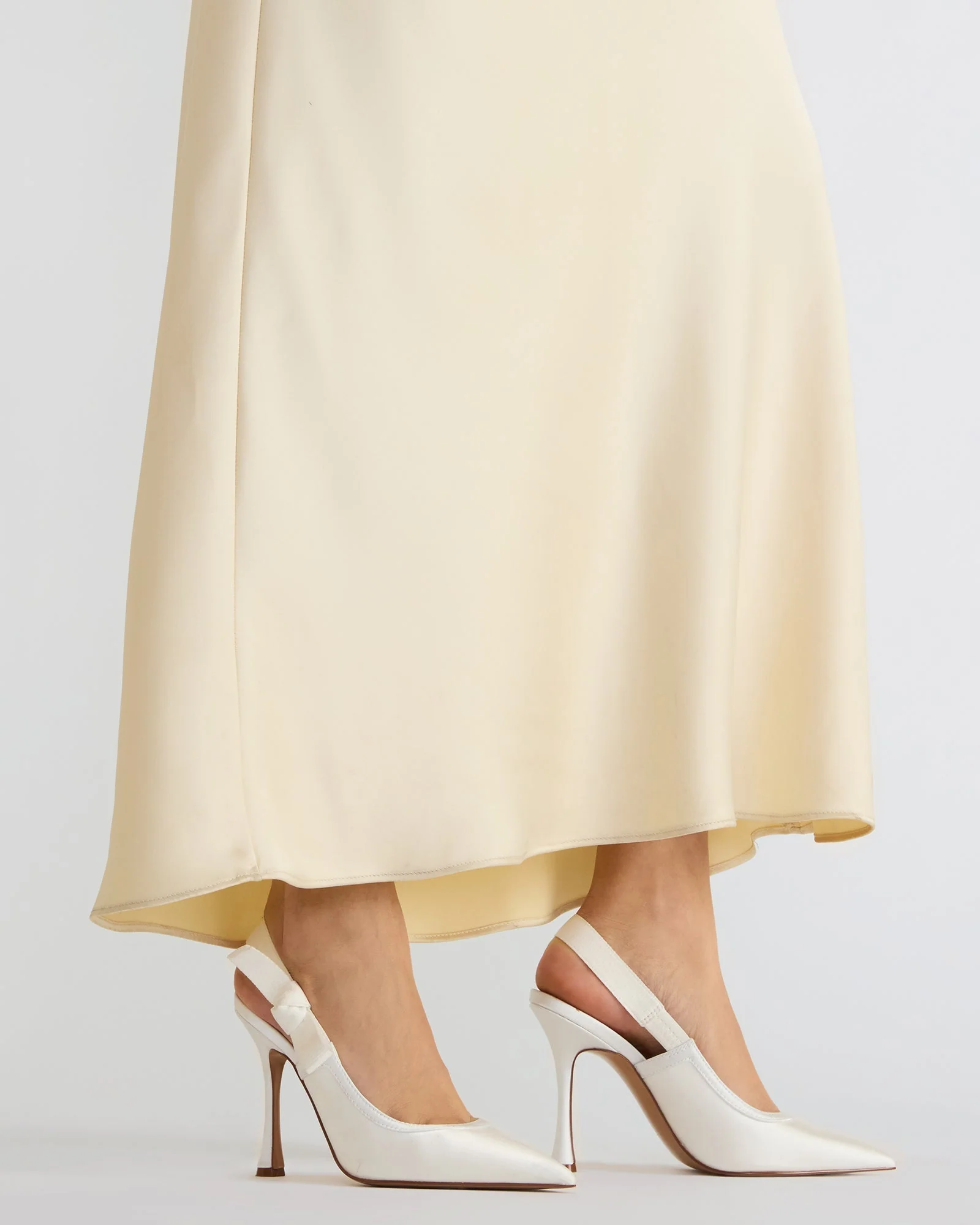 Bri White Satin