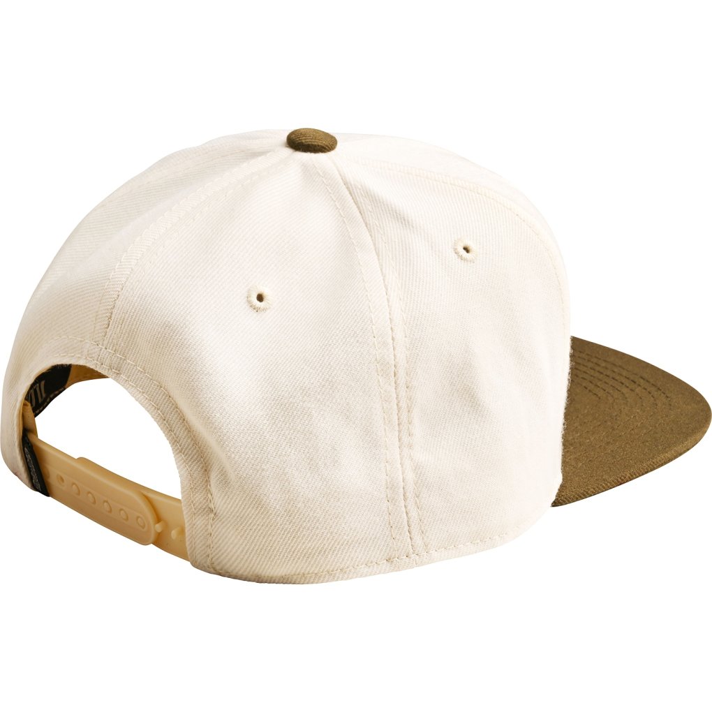 Troy Lee Designs Flat Bill Snapback Cap - Peace Vintage White/Olive