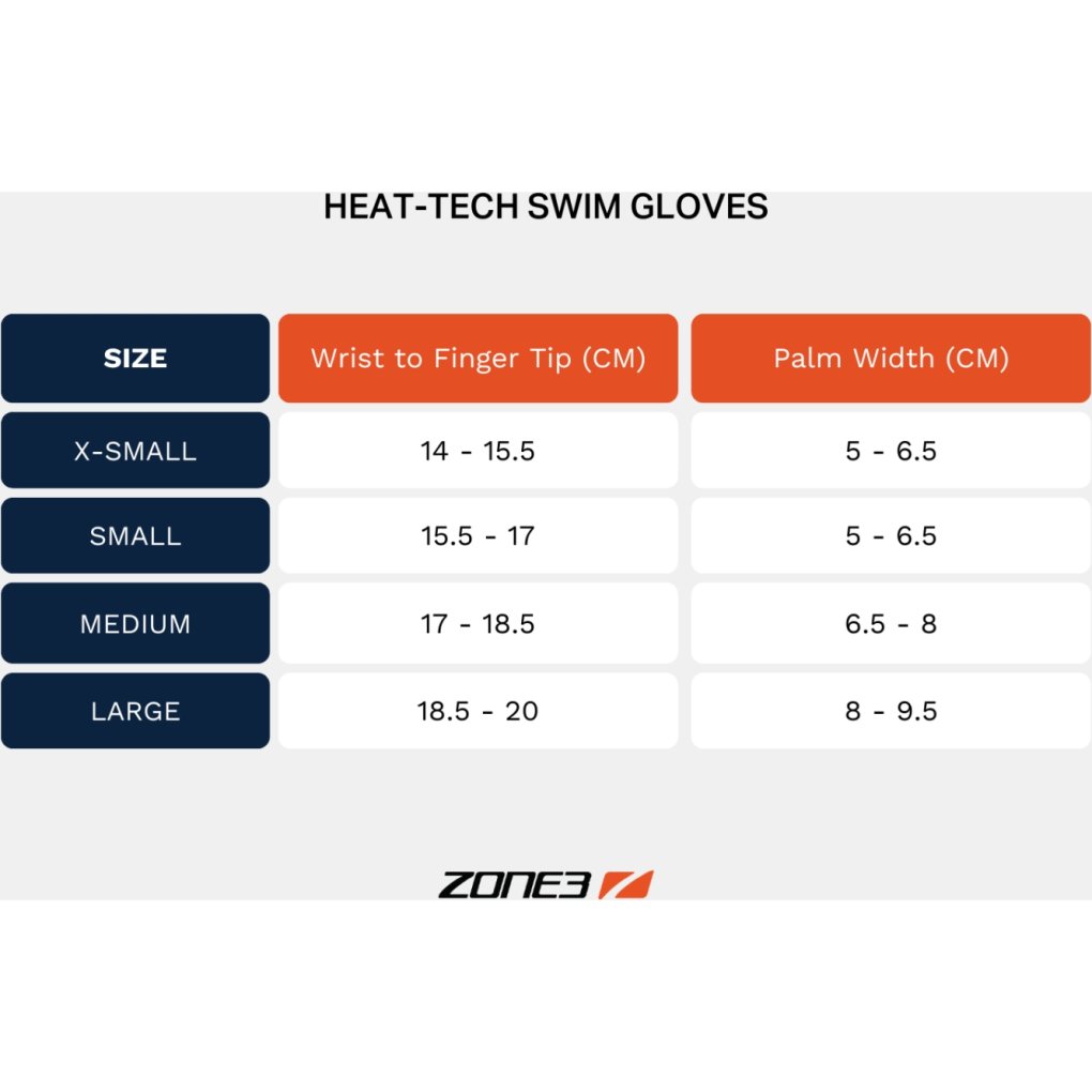 Zone3 Neoprene Heat-Tech Warmth Swim Gloves - black/red