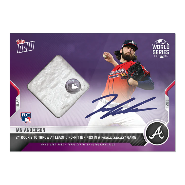 On-Card Auto-Relic # to 25 - Ian Anderson - 2021 MLB TOPPS NOW® Card 1019C
