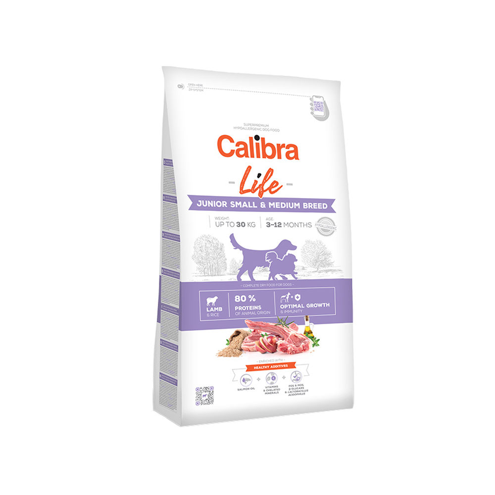 Calibra Dog Life Junior Small & Medium Breed - Lamb - 2.5kg