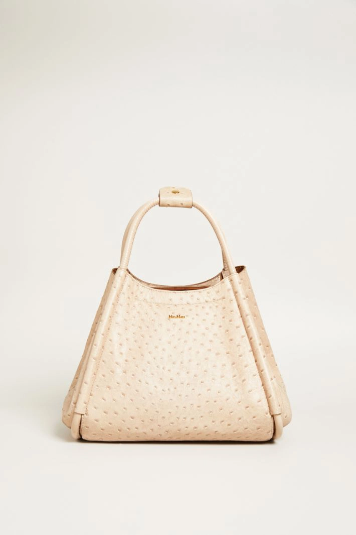 Bag with raised motif - DARK IVORY