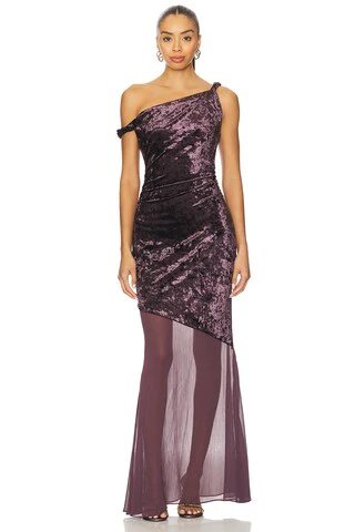 Taron Mix-media Maxi Dress