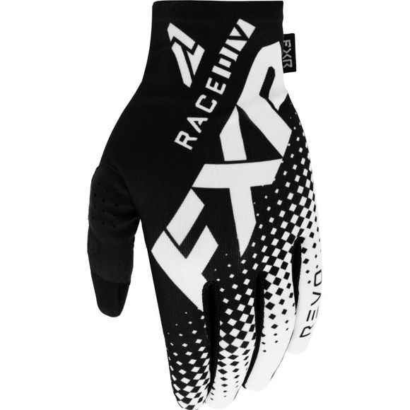FXR PRO-FIT LITE BLACK/WHITE 2022 cross gloves - Black / WhiteRef: FXR0219