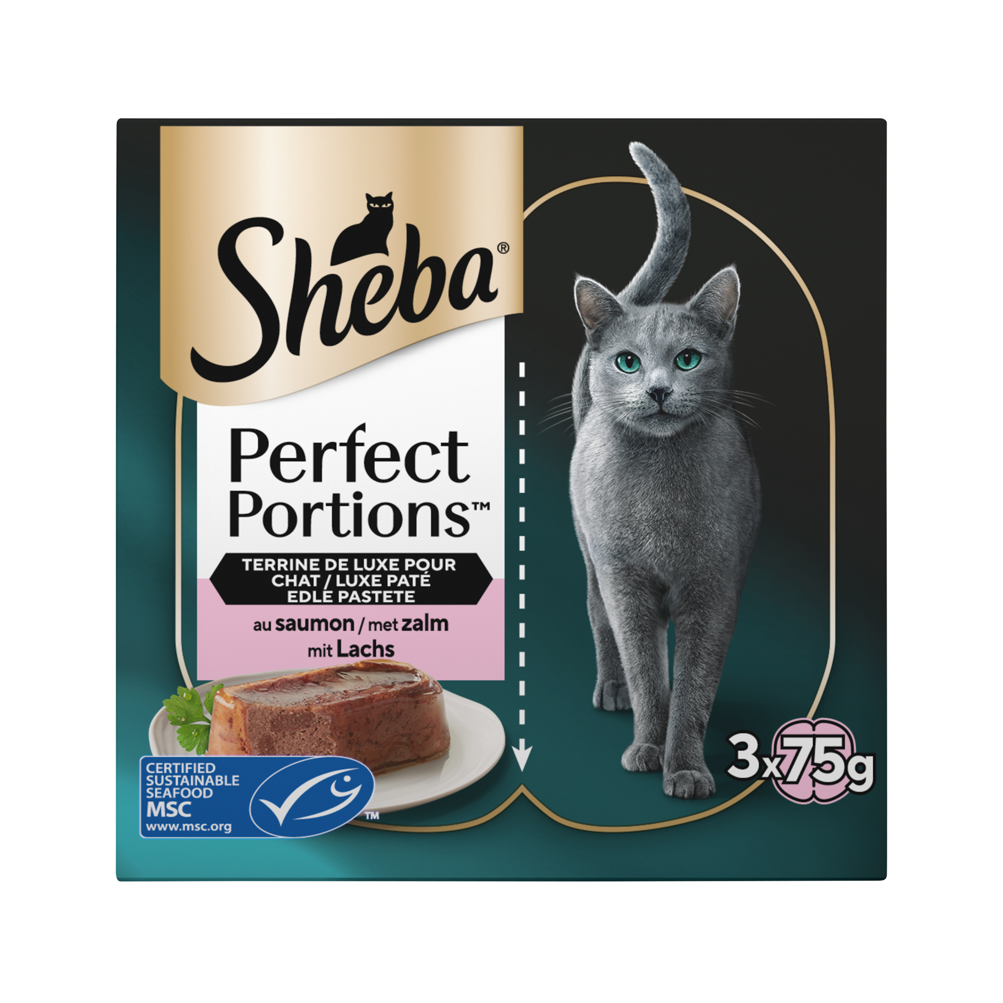 Sheba Perfect Portions Salmon - 6 x 37.5 g