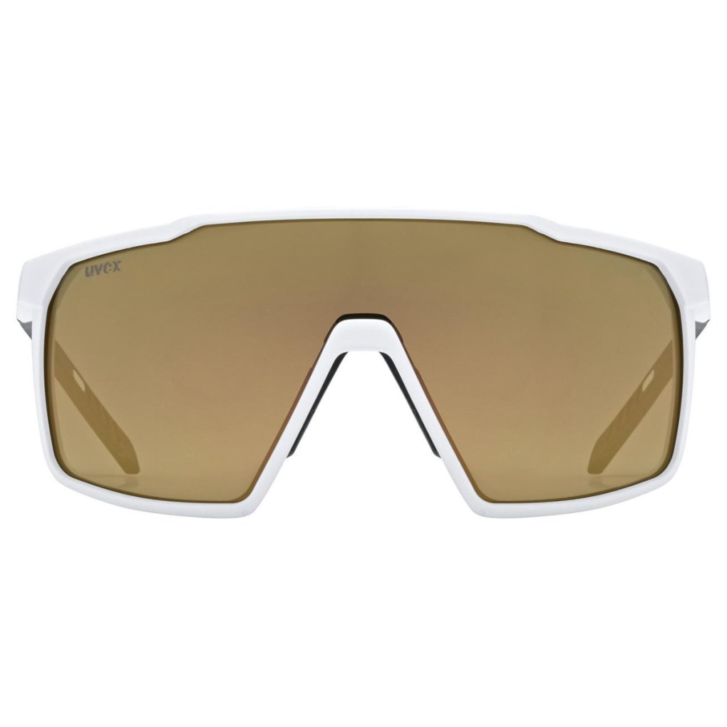 Uvex mtn perform small Glasses - white matt/mirror gold