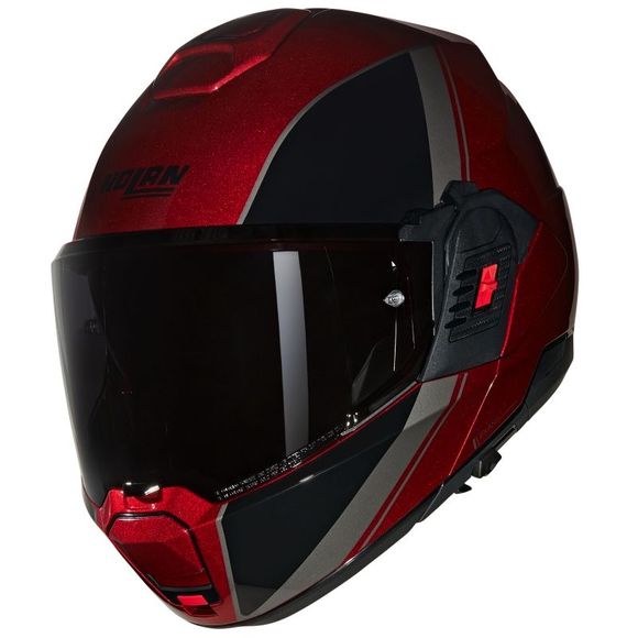 Nolan N120-1 modular helmet - SPECIAL VERNICIATURA - Red / BlackRef: Nl1639-C122