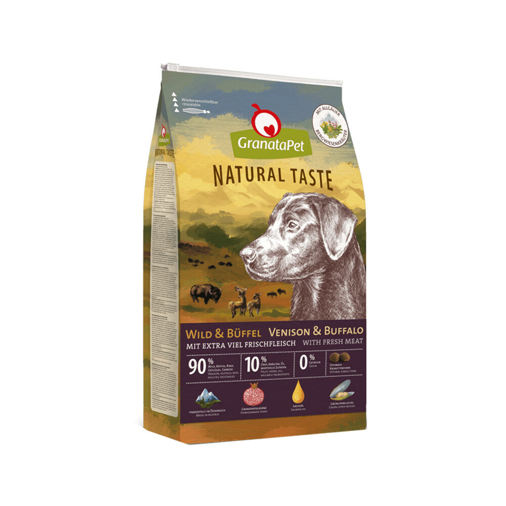 GranataPet Natural Taste Dog Food - Wild & Buffalo - 4 kg