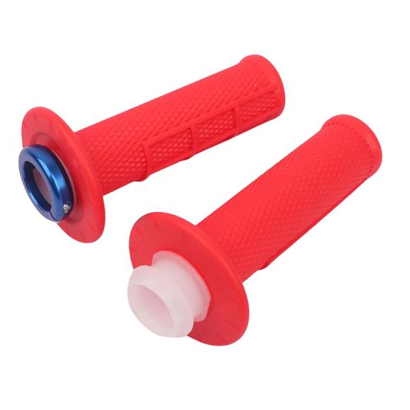 UP Design HOLESHOT MX UP LOCK-ON 22/24 Universal Handlebar Grips - RedRef: UPD0526 / UPLO1289R