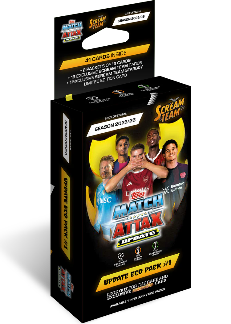 UCC Match Attax 2025/26 - Update Eco Pack #1 - Scream Team