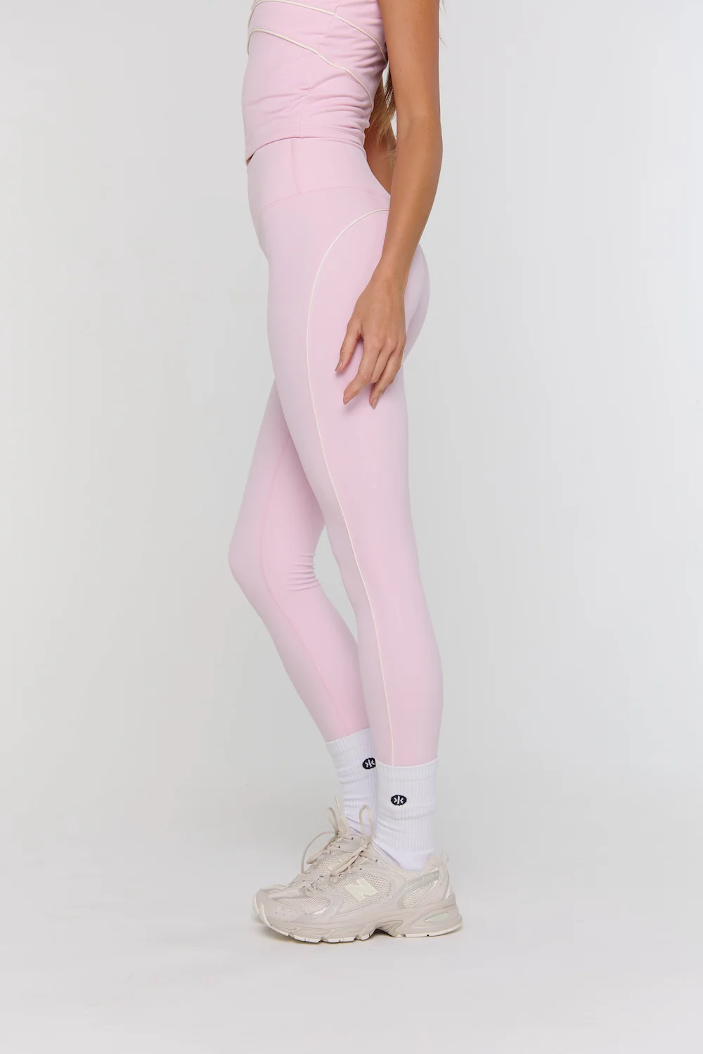 Astoria Airvíve Full Length Legging - Pink/Cream