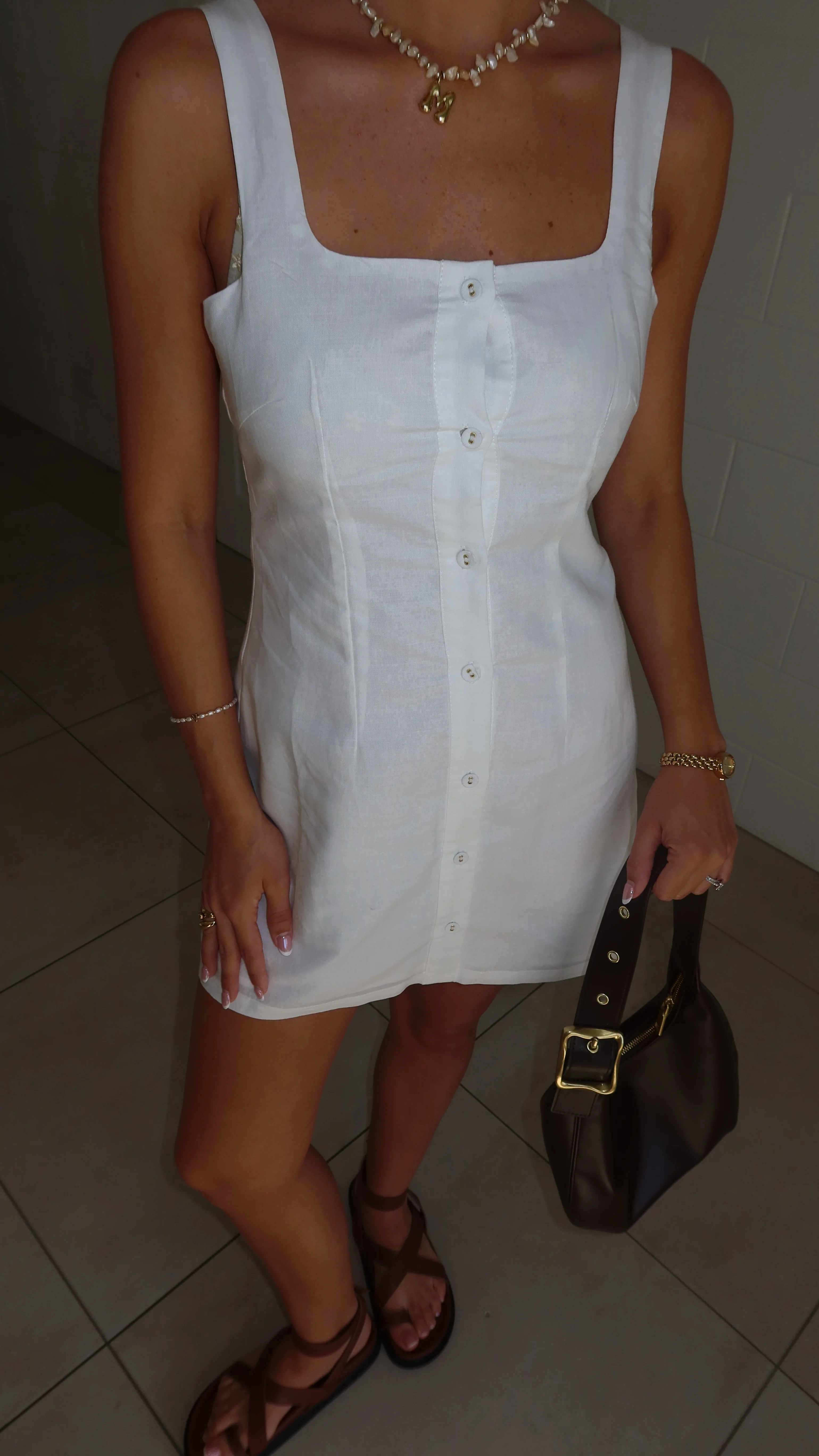 Candie Mini Dress - Off White