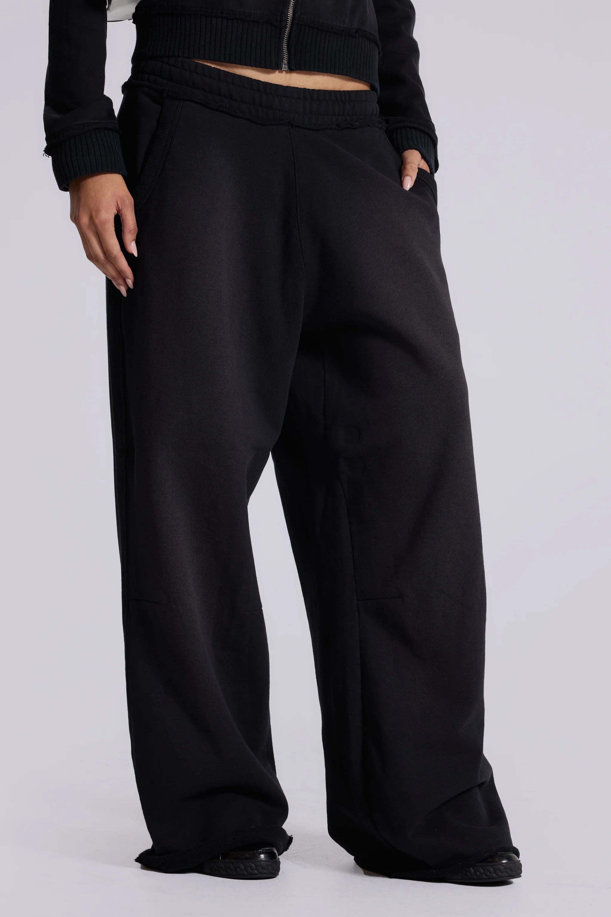 Black Baggy Monster Joggers