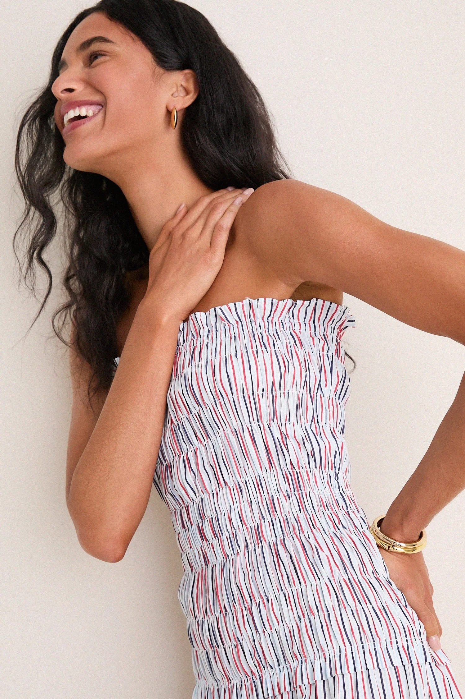 Venezia Stripe Amalita Midi Dress