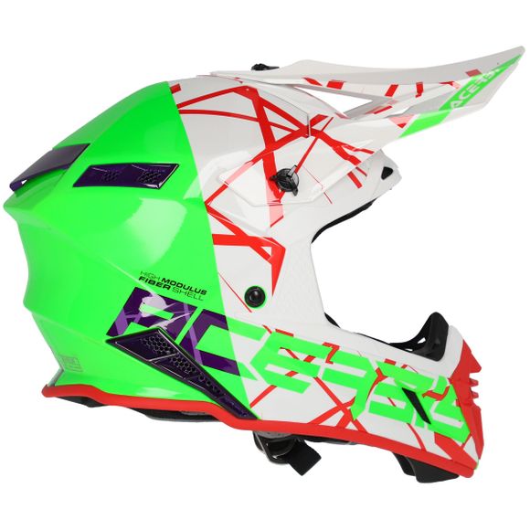 Casque cross Acerbis X-TRACK VTR ECE 2206 2024 - Vert / BlancRef : AE5307