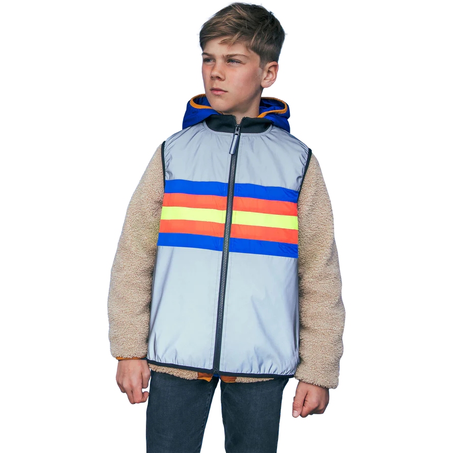 Gofluo Jerome Bodyglower Safety Vest Kids - Grey Reflective