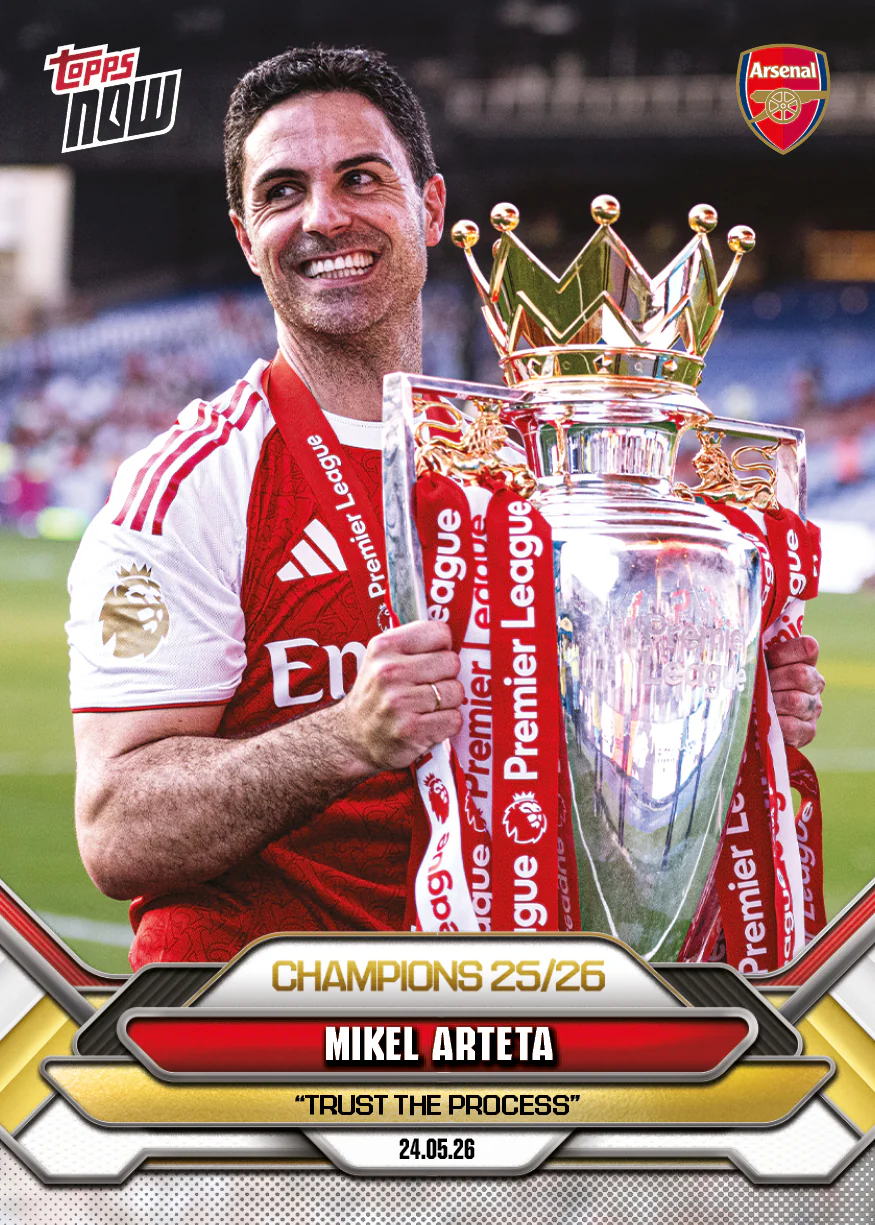 Mikel Arteta - 2025-26 Arsenal FC Topps NOW® - Card 1