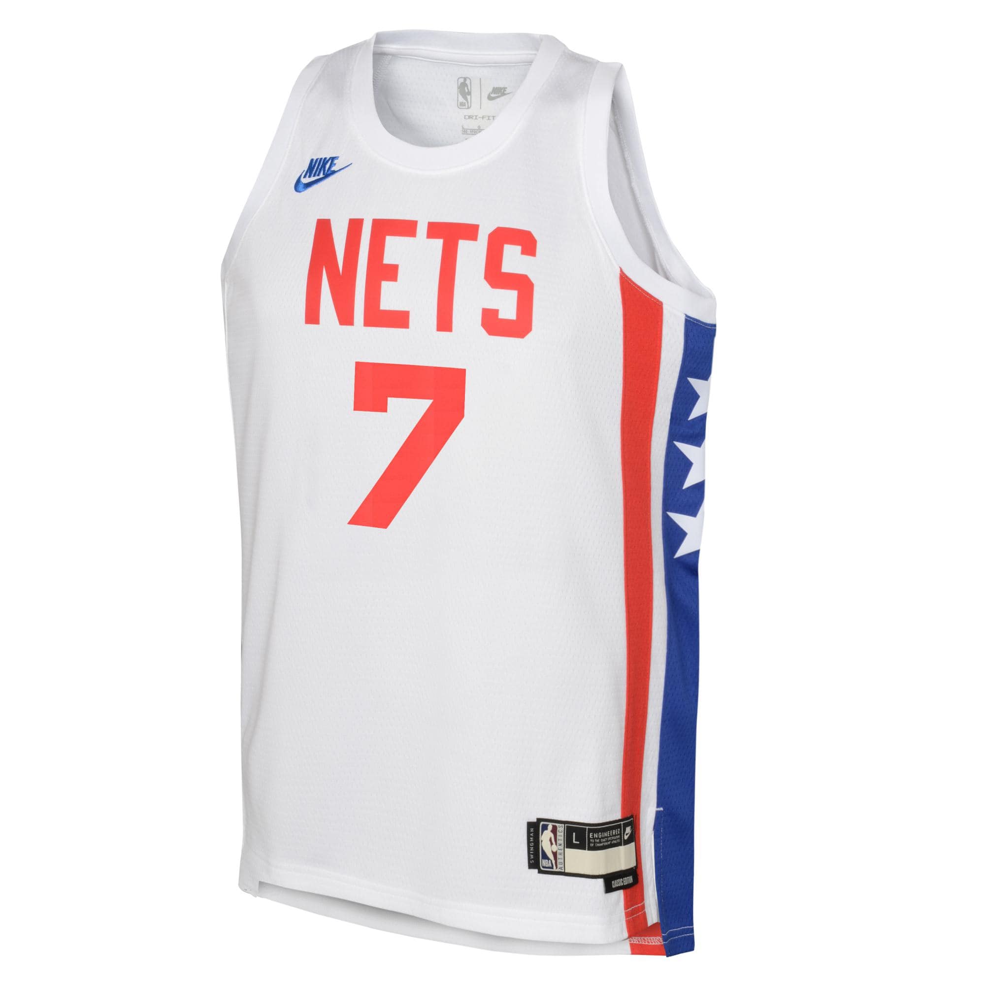Kevin Durant #7 Brooklyn Nets Hardwood Classics Nike Swingman NBA Jersey (YOUTH)