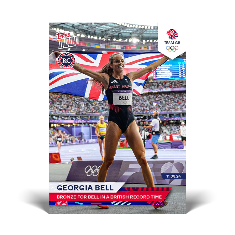 Georgia Bell - Bronze for Bell in a British record time - 2024 Team GB TOPPS NOW® Card 26