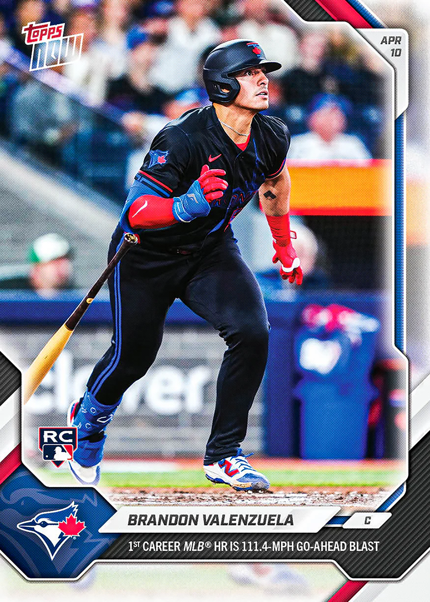Brandon Valenzuela - 2026 MLB Topps NOW® - Card 68 - PR: 899