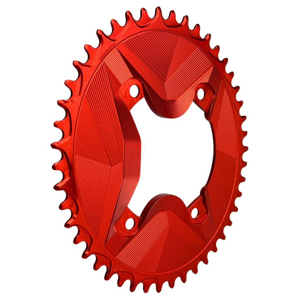 Alugear AERO Chainring - Gravel | 4x BCD 110 (Shimano GRX) | 1x 11/12s - oval | black