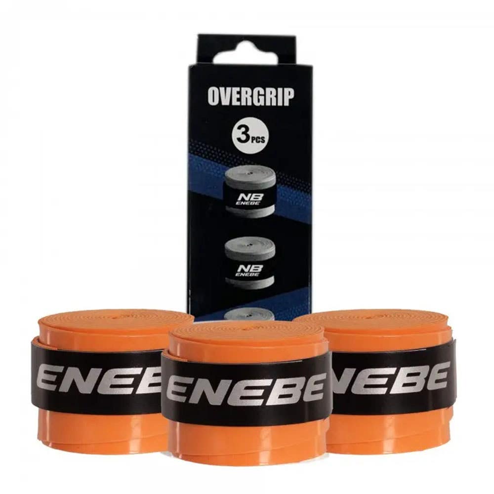 BLISTER 3 OVERGRIPS ENEBE SMOOTH FLUORESCENT ORANGE