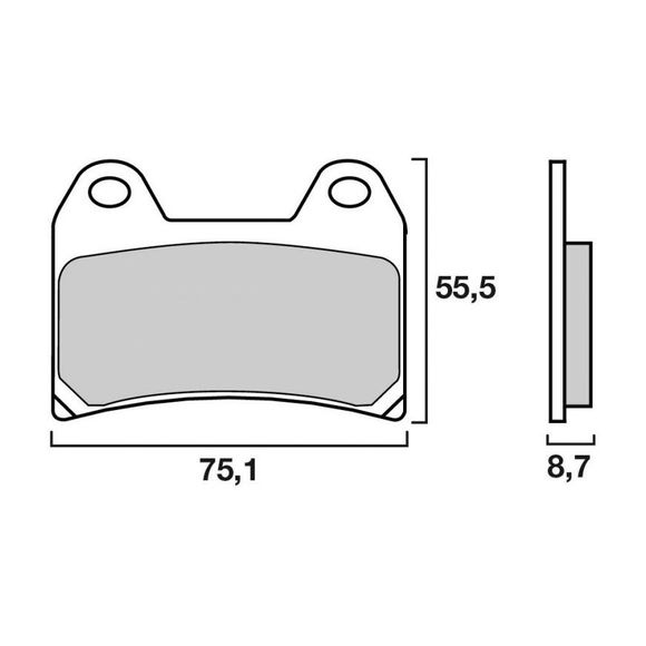 Brembo Sinter Sintered Metal Front brake padsRef: 07BB1973
