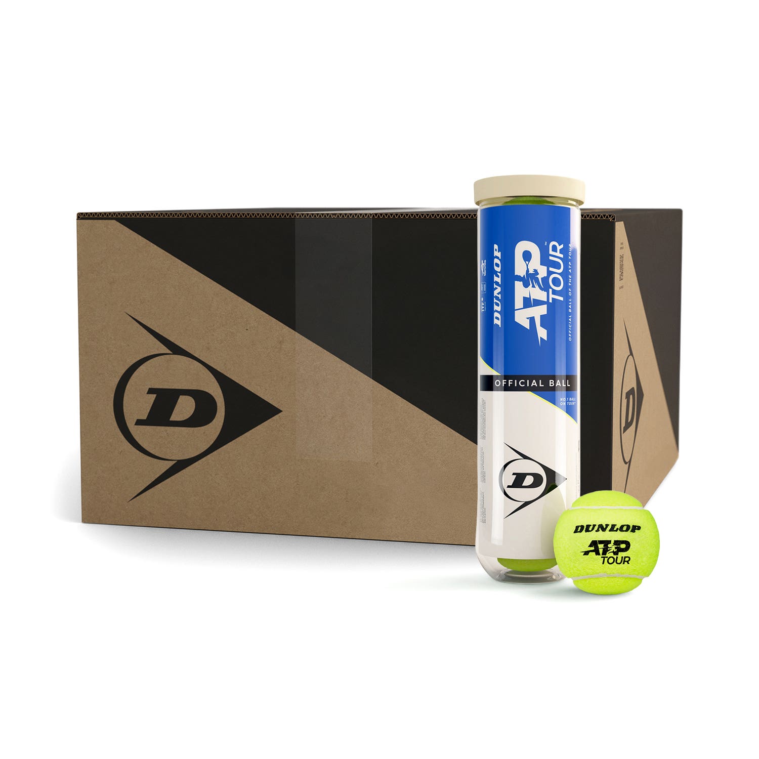 BOX 18 CANS X 4 BALLS DUNLOP ATP TOUR 4PET