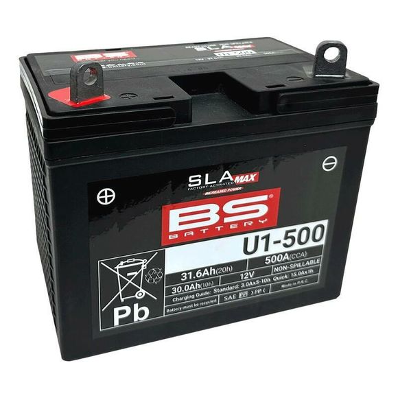 BS Battery SLA Max maintenance-free factory activated battery - U1 500 FARef: Bsb00083A / 1149083
