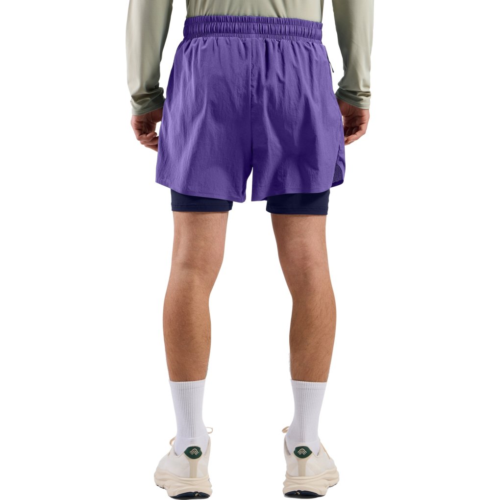 Odlo Zeroweight 5-inch 2-in-1 Running Shorts 2.0 Men - afterparty - eclipse