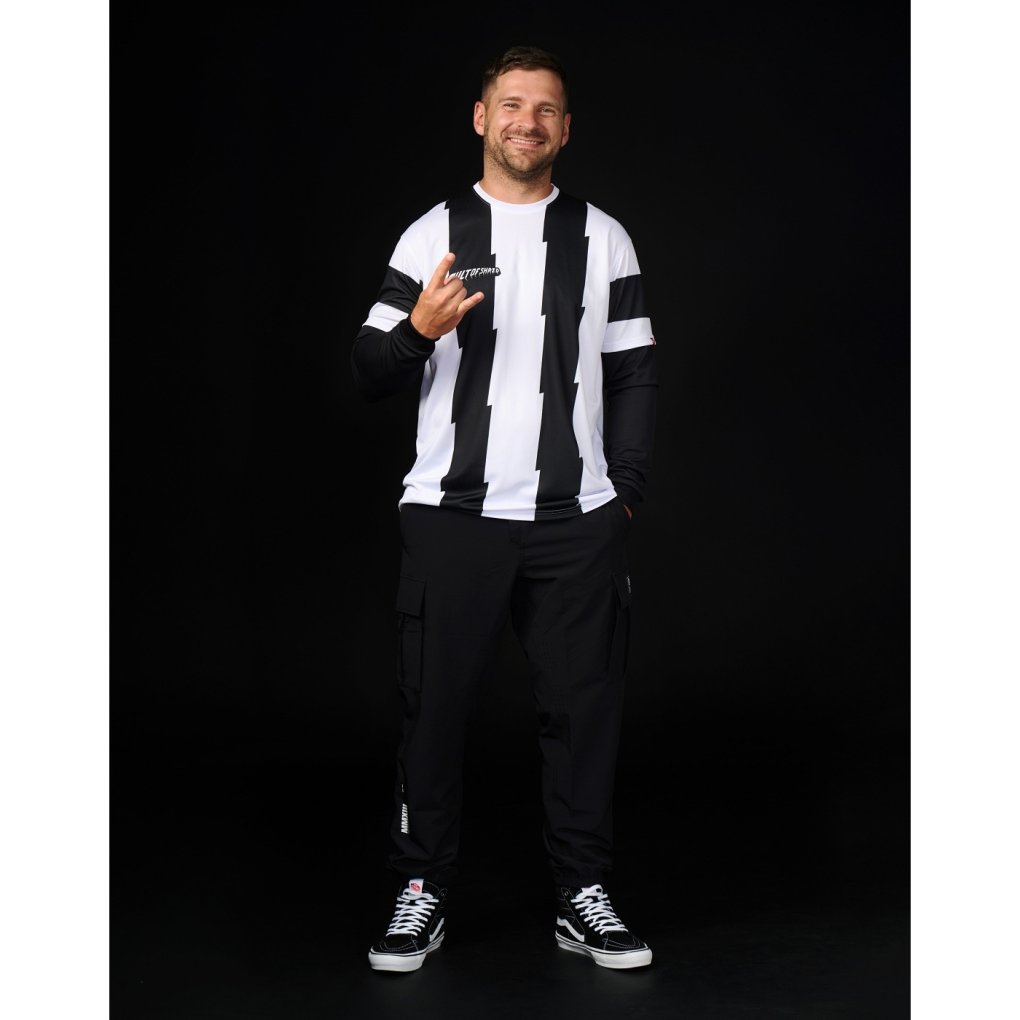 Loose Riders Tech Long Sleeve Jersey Men - Volt White