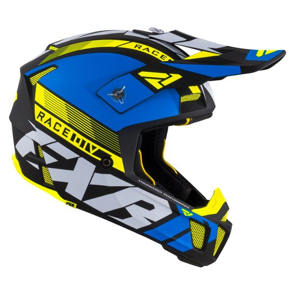 Casque cross FXR CLUTCH BOOST BLUE/HI VIS 2021 - Bleu / JauneRef : FXR0089