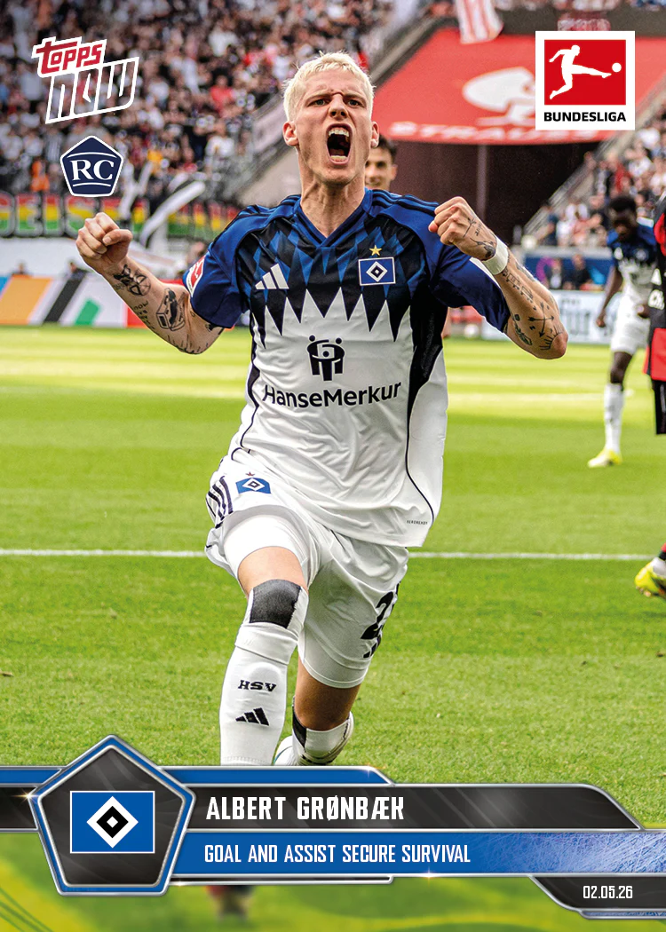 Albert Grønbæk - 2025-26 Bundesliga Topps NOW® - Card 183