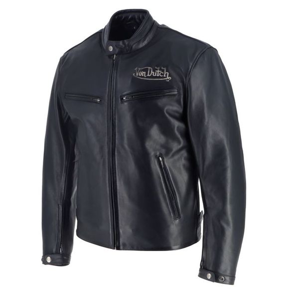 Helstons VON DUTCH BASIC Motorcycle Jacket - BlackRef: VDH0263