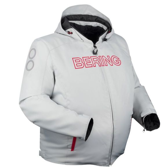 Bering WARWICK KING SIZE Motorcycle Jacket - Grey / RedRef: BR1660