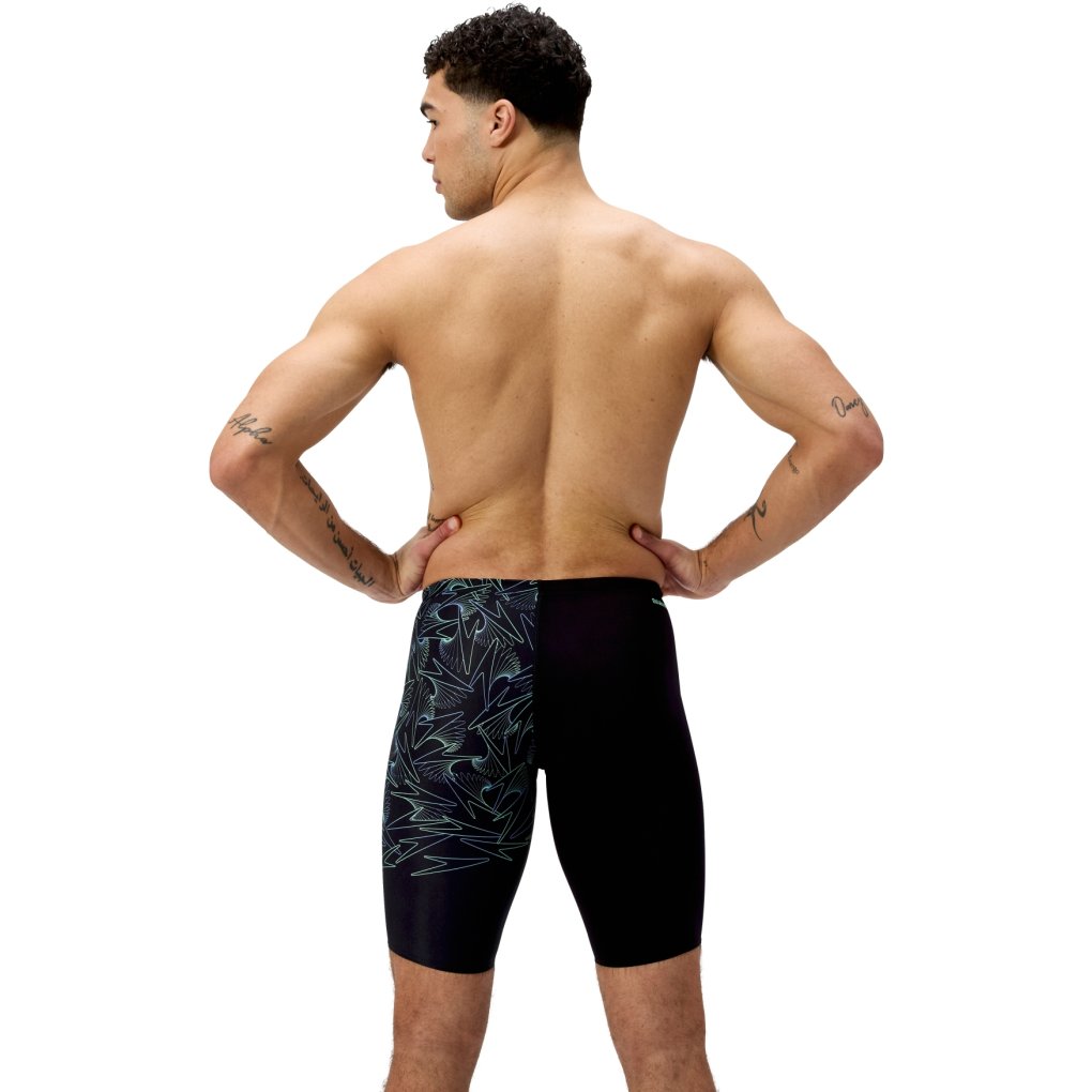 Speedo Hyperboom V-Cut Jammer Men - black/alfalfa green