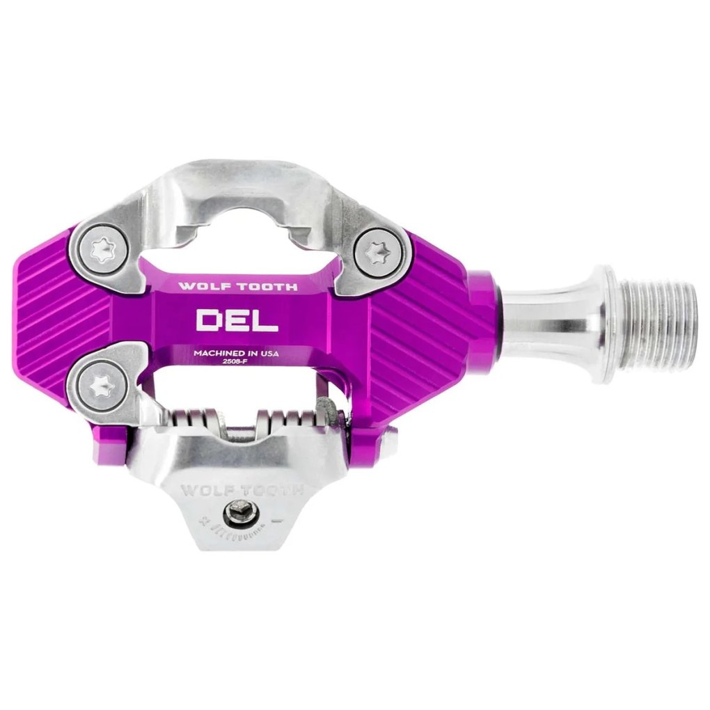 Wolf Tooth DEL Gravel Race Clipless Pedals - ultraviolet purple
