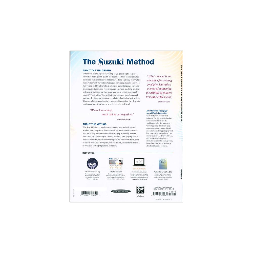 Alfred Music Publishing Suzuki Violin School 1 + CD – Thomann Ireland
