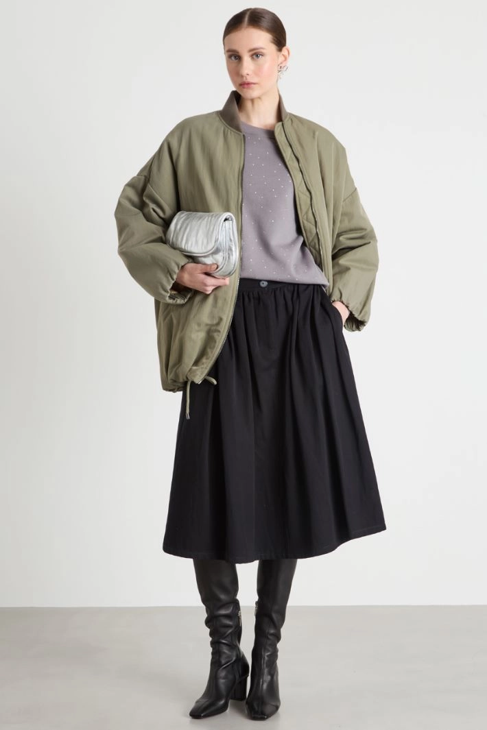 Rhinestone-embellished sweatshirt - GREY