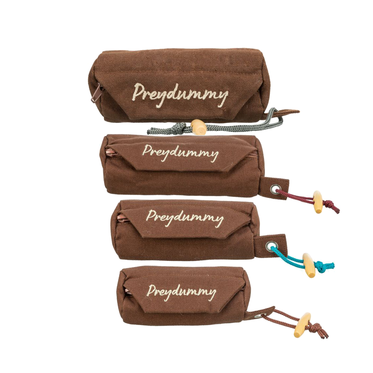 Trixie Dog Activity Prey Dummy - Brown with blue loop - ø 6 × 14cm