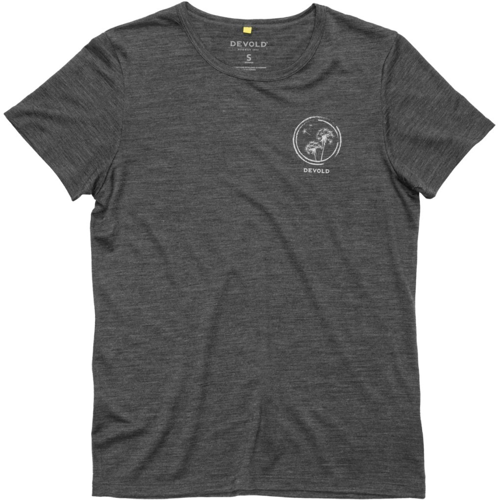 Devold Active Spring Tee Women - 940A Anthracite
