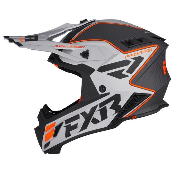 Casque cross FXR HELIUM CARBON 2026 - Orange / GrisRef : FXR1754